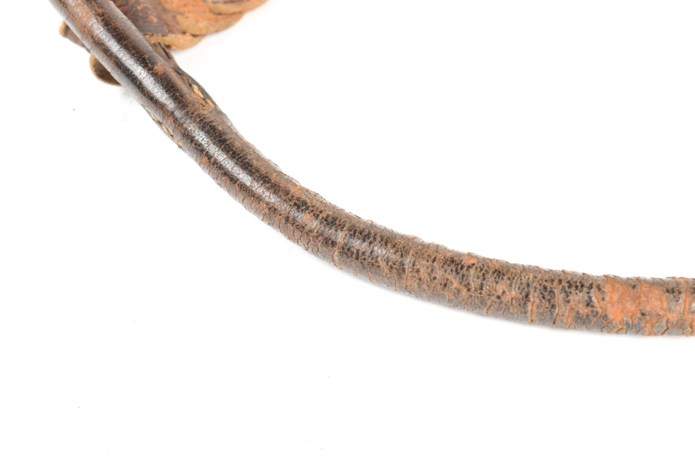 Antique Metal and Leather Rein