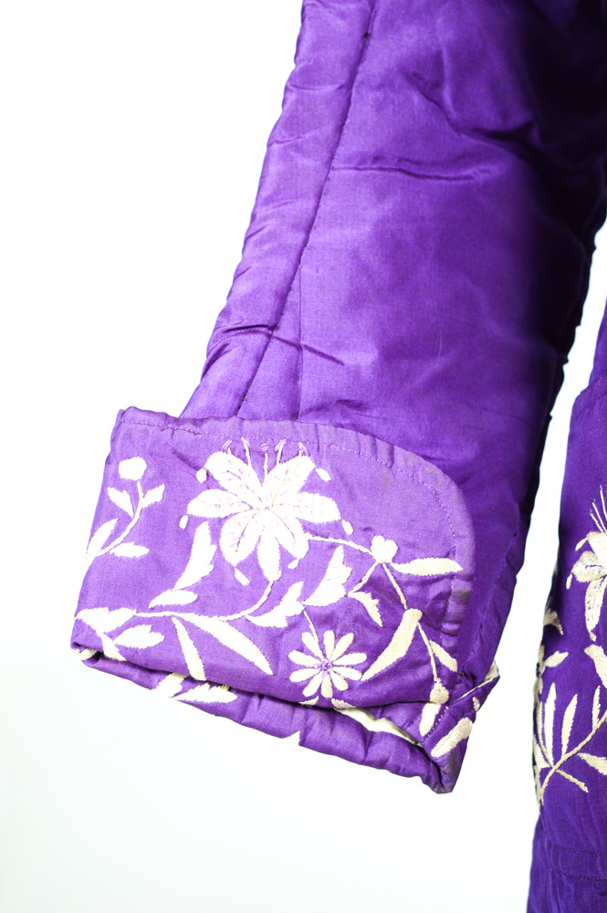 Late Qing Dynasty Hand Embroidered Padded Jacket