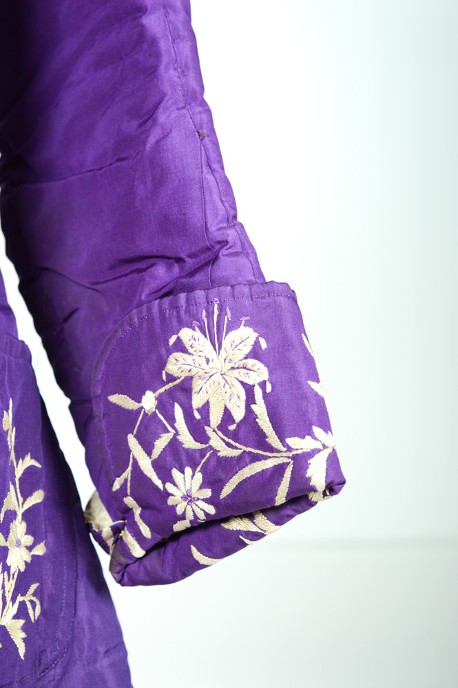 Late Qing Dynasty Hand Embroidered Padded Jacket