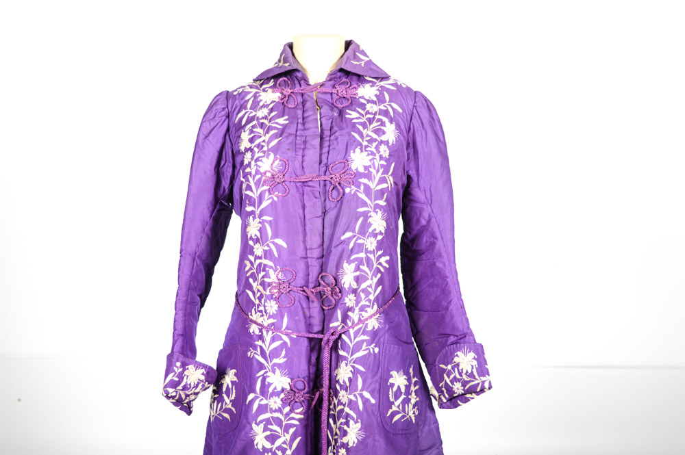 Late Qing Dynasty Hand Embroidered Padded Jacket