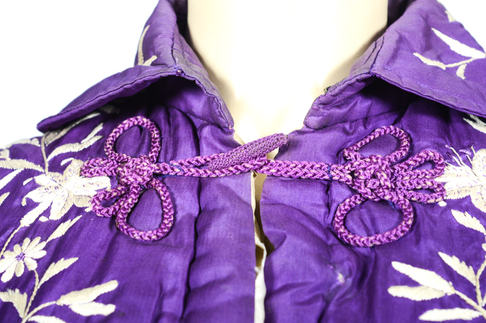 Late Qing Dynasty Hand Embroidered Padded Jacket