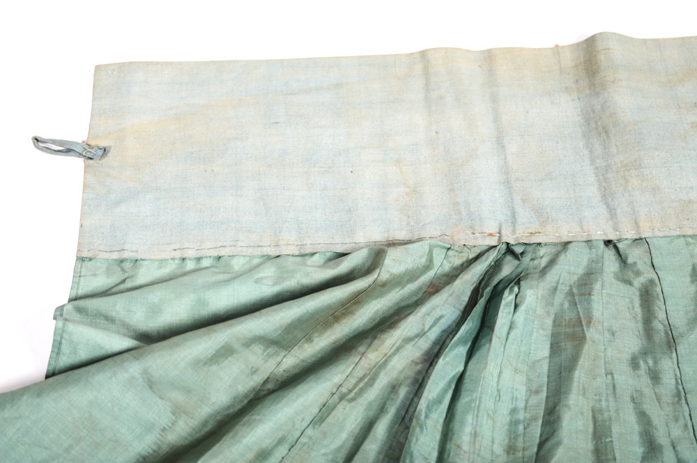 Chinese Late 19th Century Hand Embroidered Silk Skirt