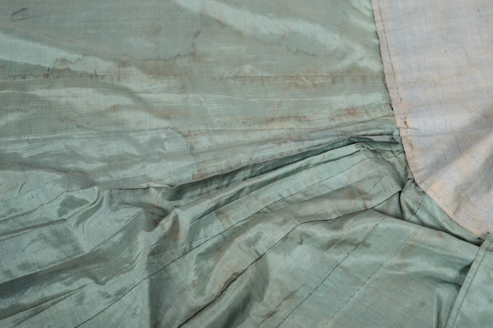 Chinese Late 19th Century Hand Embroidered Silk Skirt