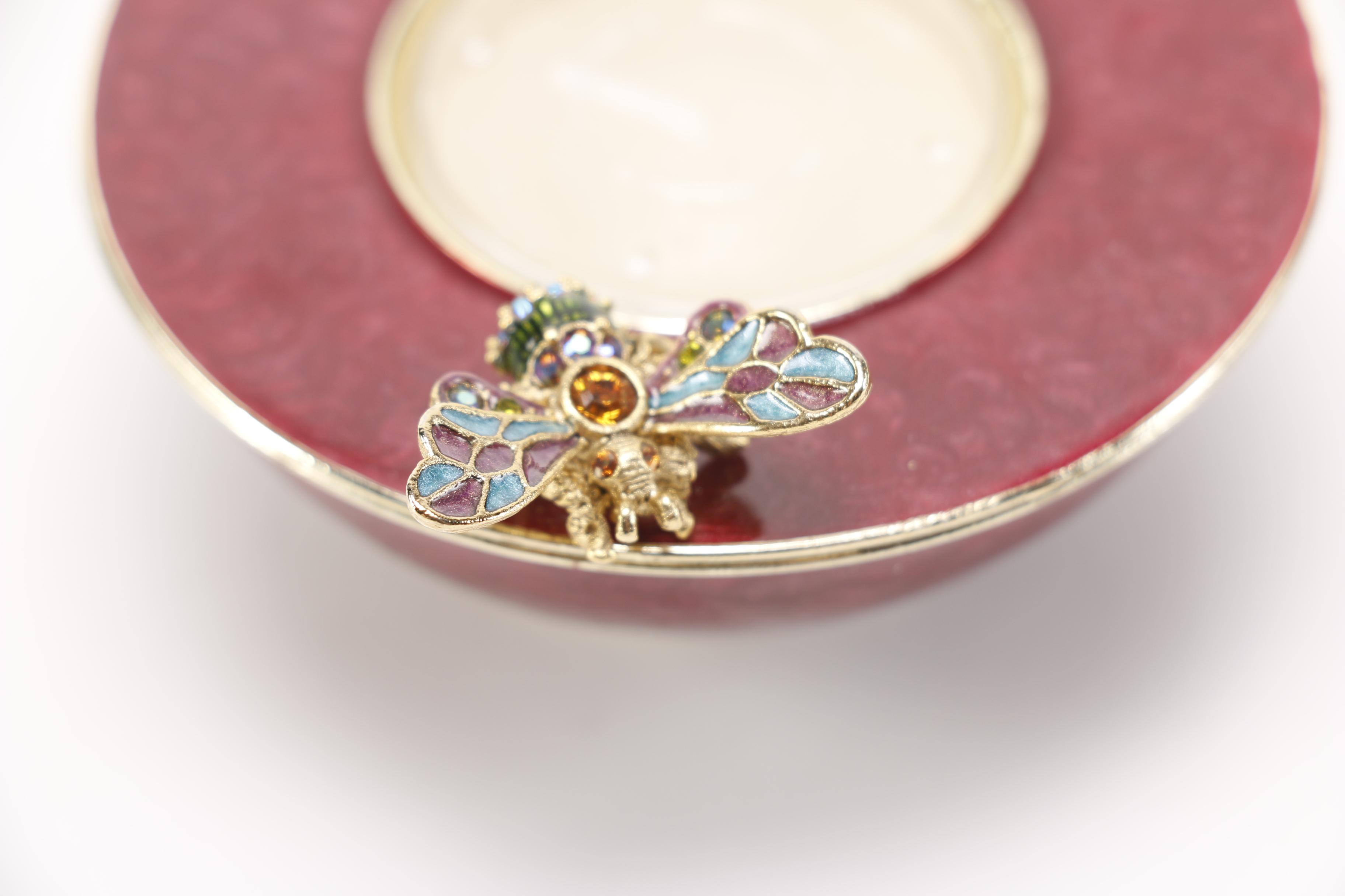 Jay Strongwater Votive Tea Light Holder With Swarovski Bee