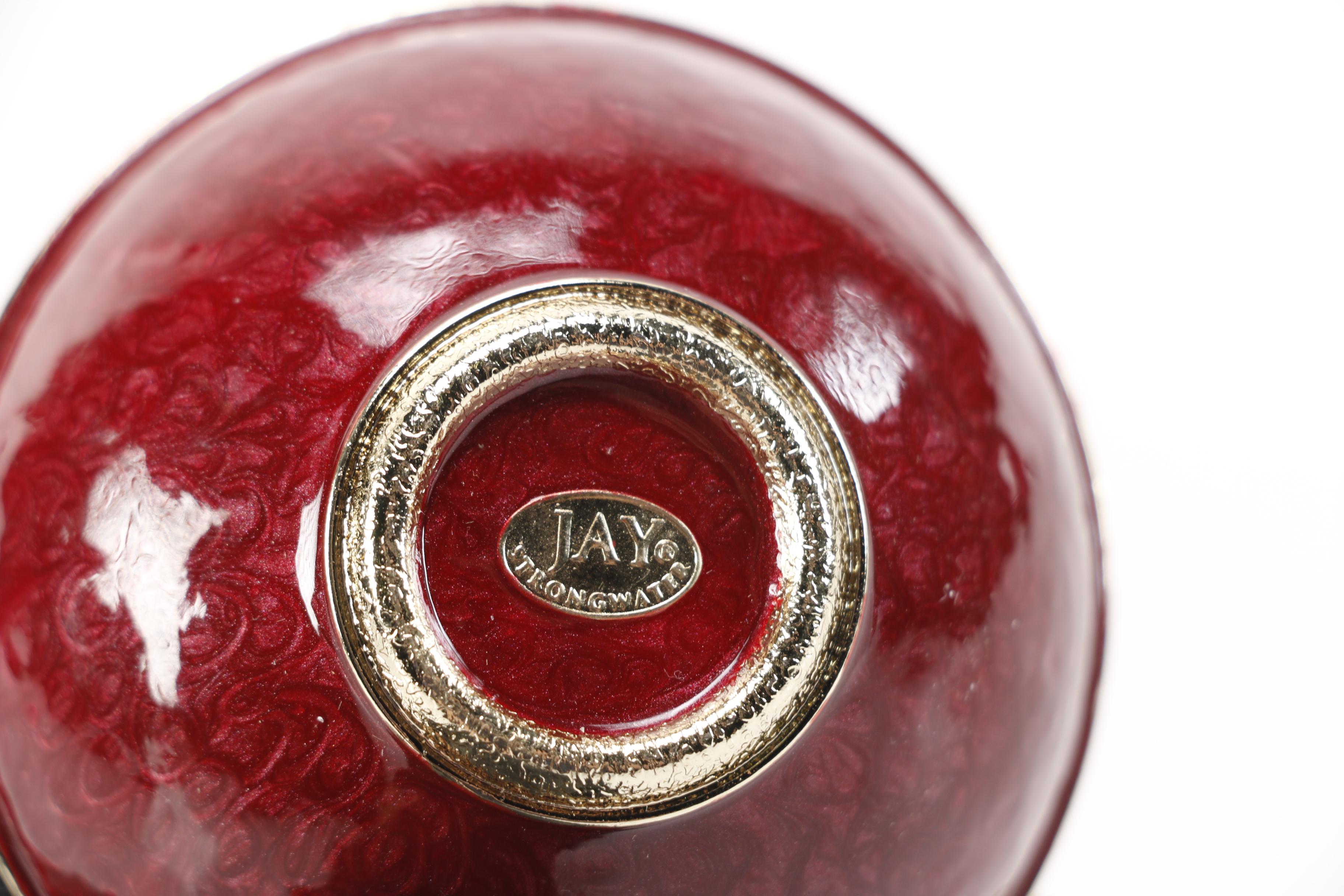 Jay Strongwater Votive Tea Light Holder With Swarovski Bee