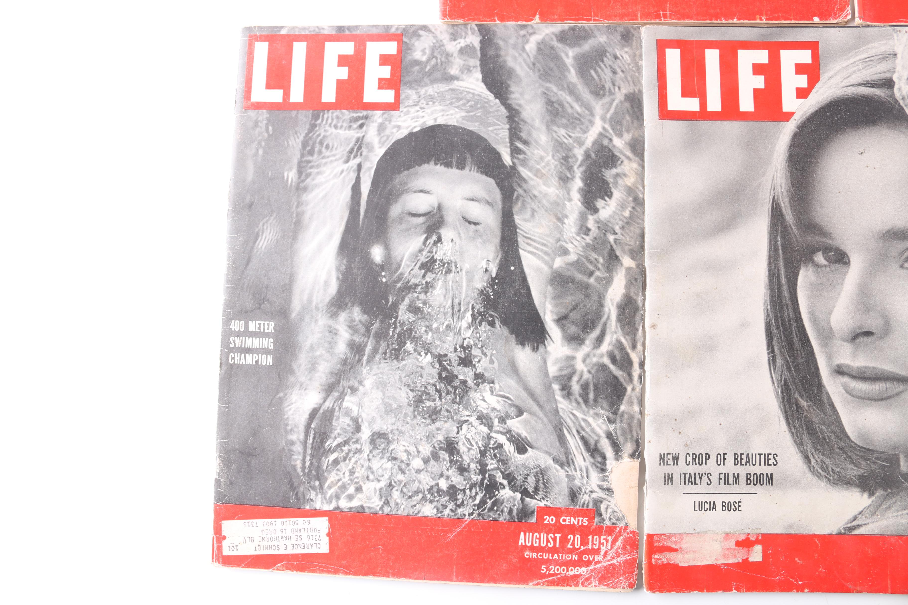 Collection of 1950s "Life" Magazines