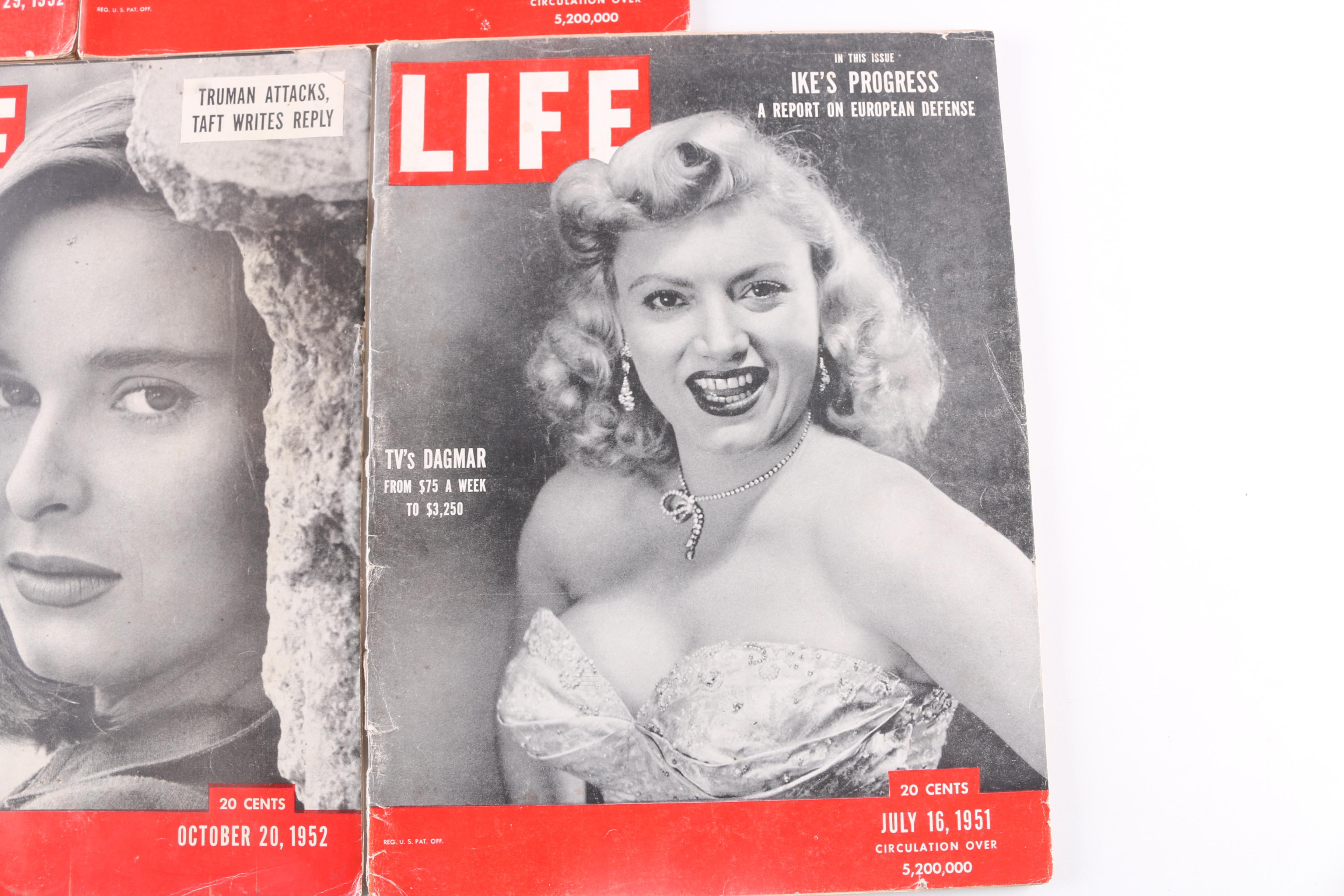 Collection of 1950s "Life" Magazines