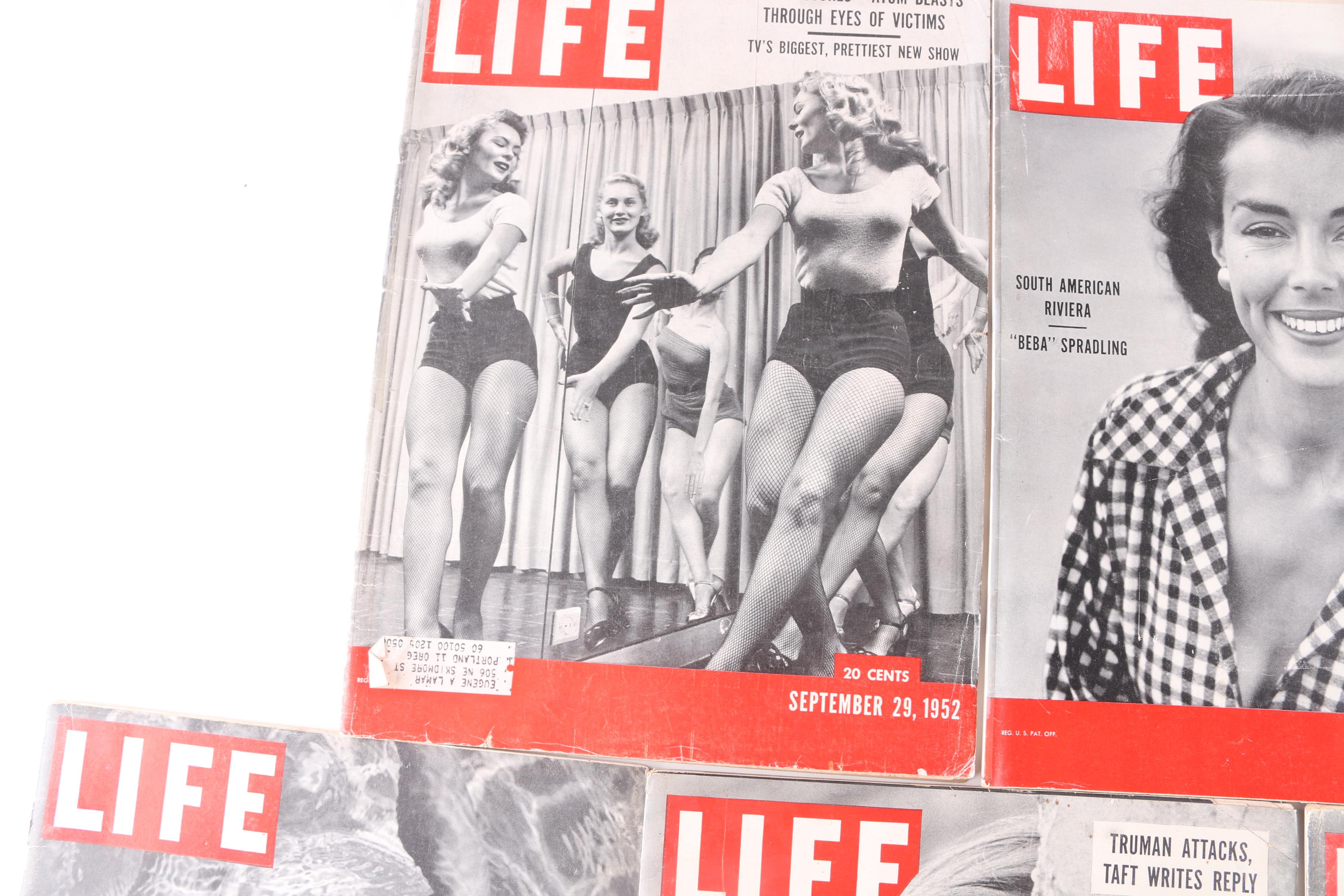 Collection of 1950s "Life" Magazines