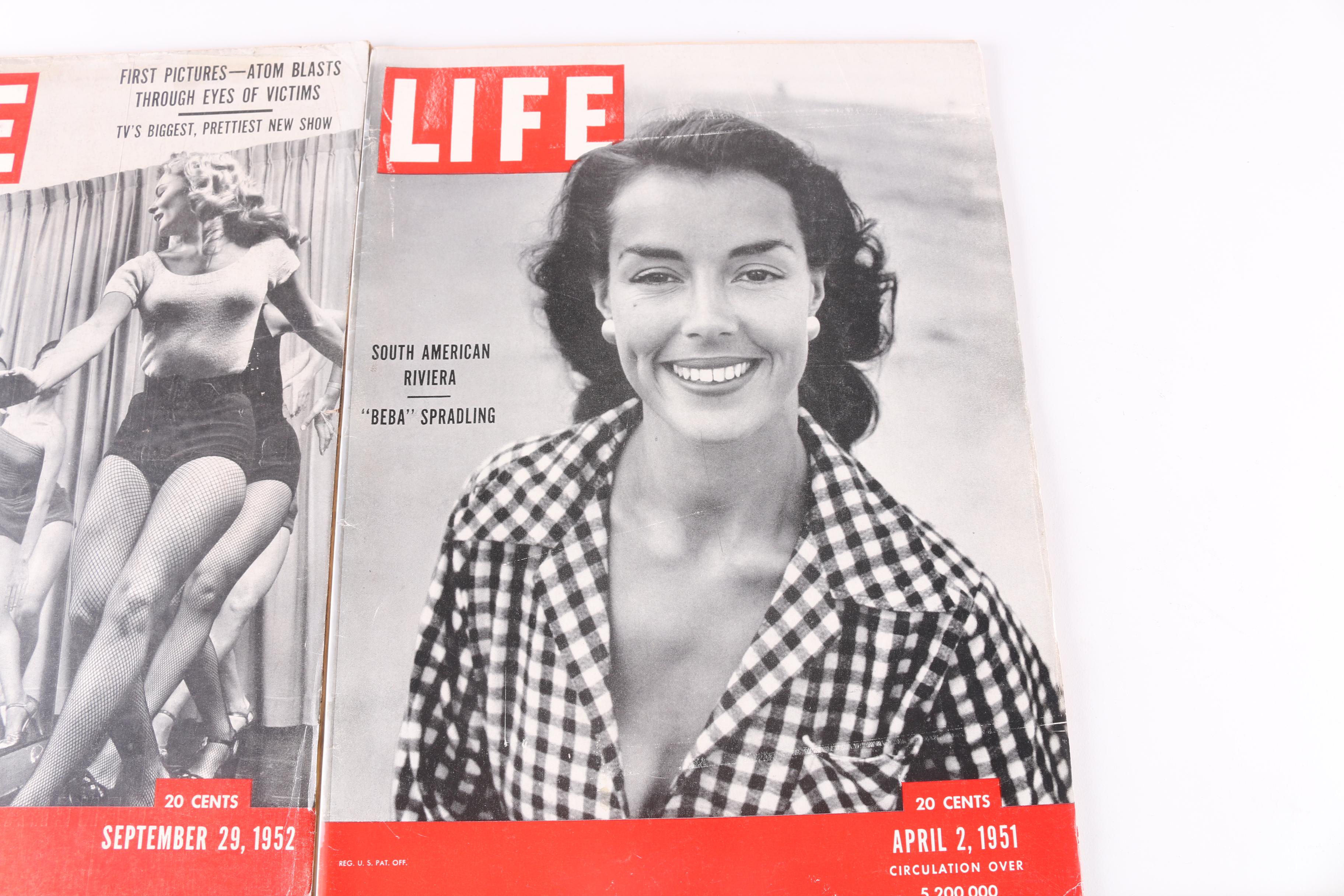 Collection of 1950s "Life" Magazines