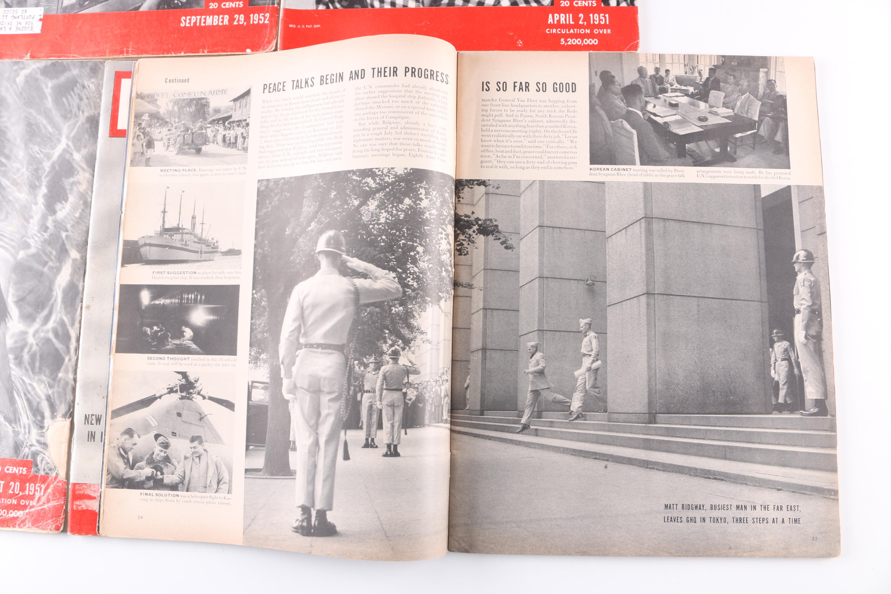 Collection of 1950s "Life" Magazines