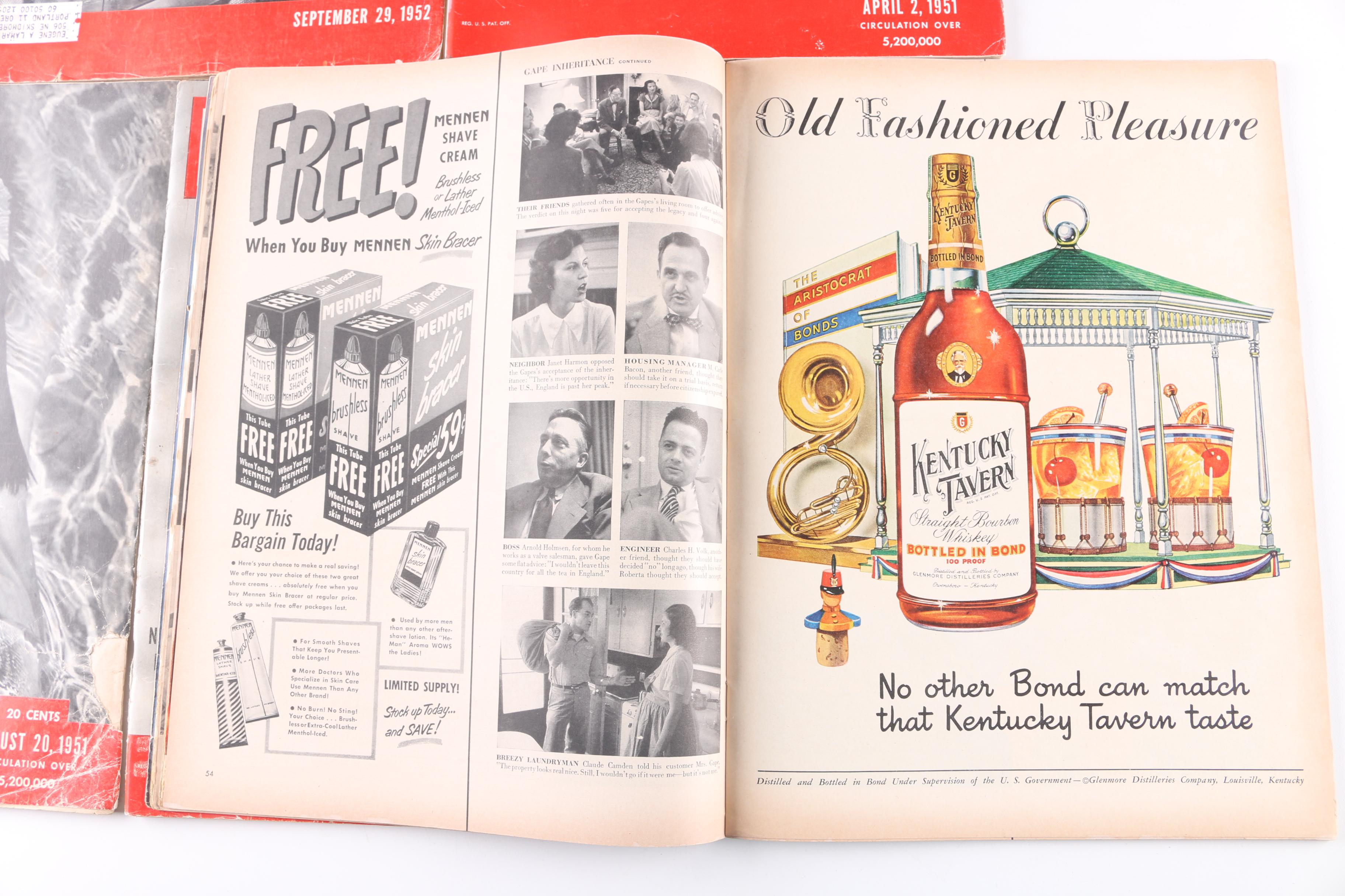 Collection of 1950s "Life" Magazines