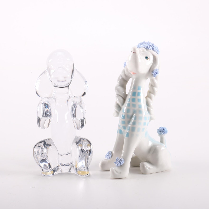 Glass and Porcelain Dogs