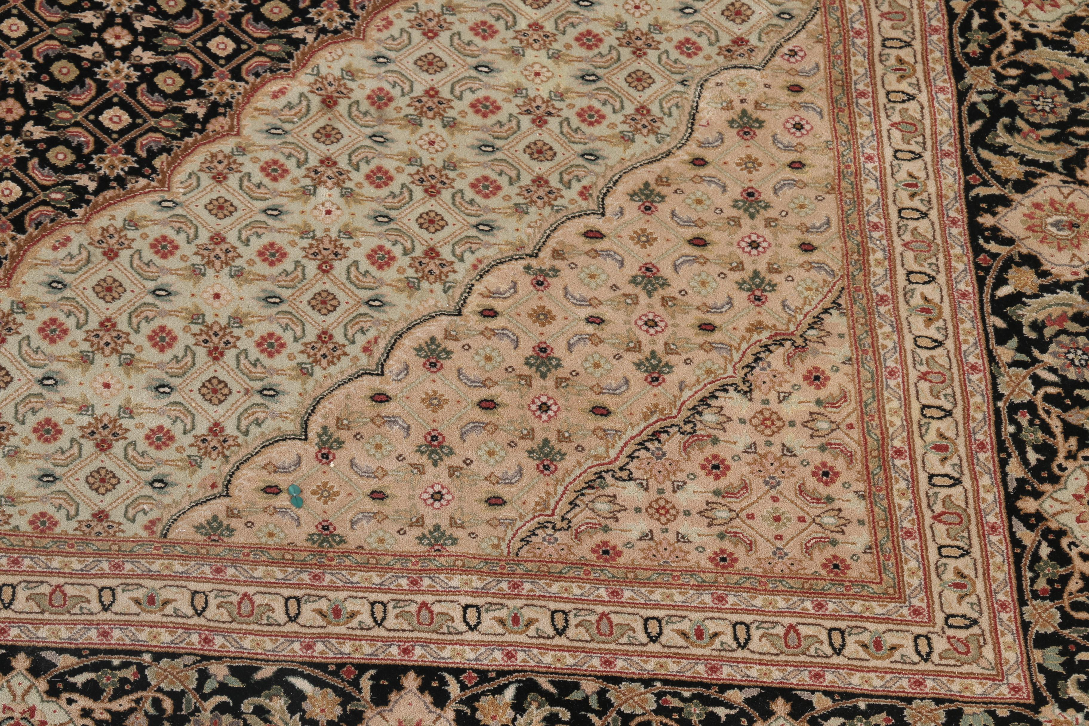 Large Hand-Knotted Mashayekhi Wool Area Rug