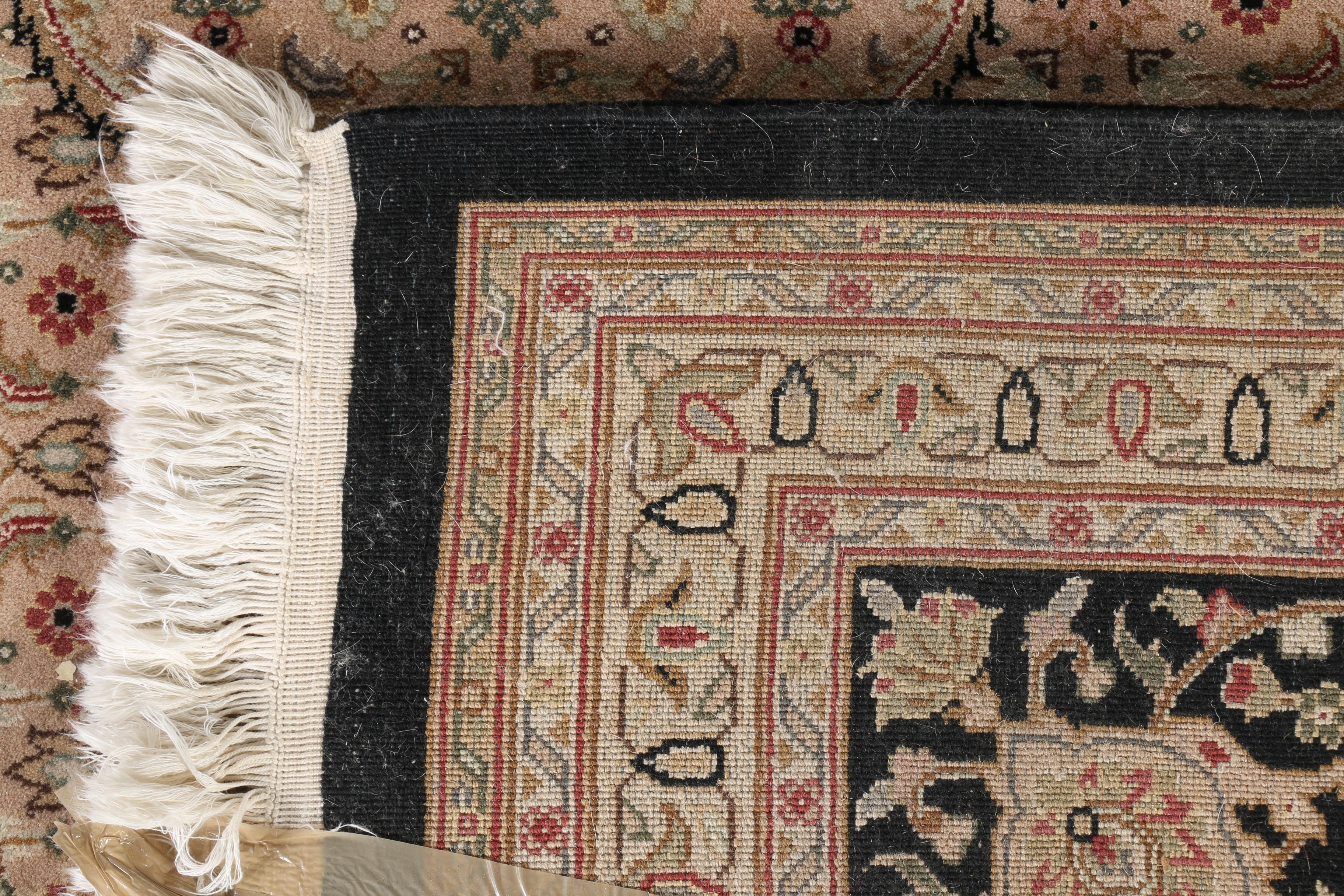 Large Hand-Knotted Mashayekhi Wool Area Rug