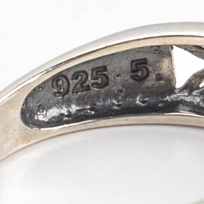 Five Sterling Silver Rings