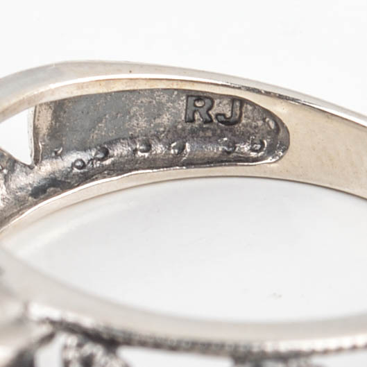 Five Sterling Silver Rings