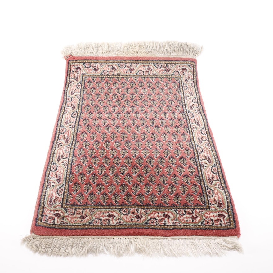 Hand-Knotted Persian Serebend Accent Rug