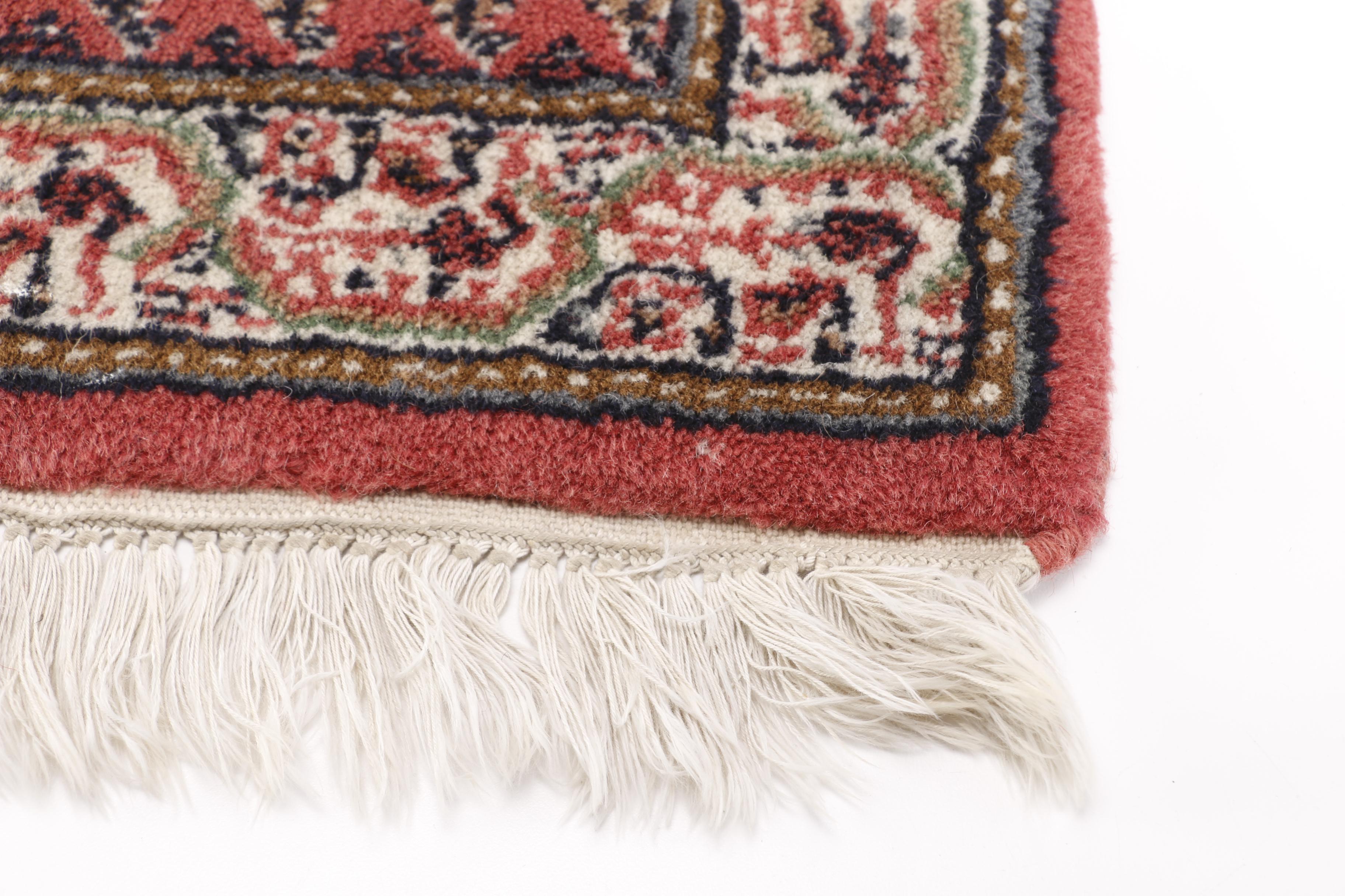 Hand-Knotted Persian Serebend Accent Rug