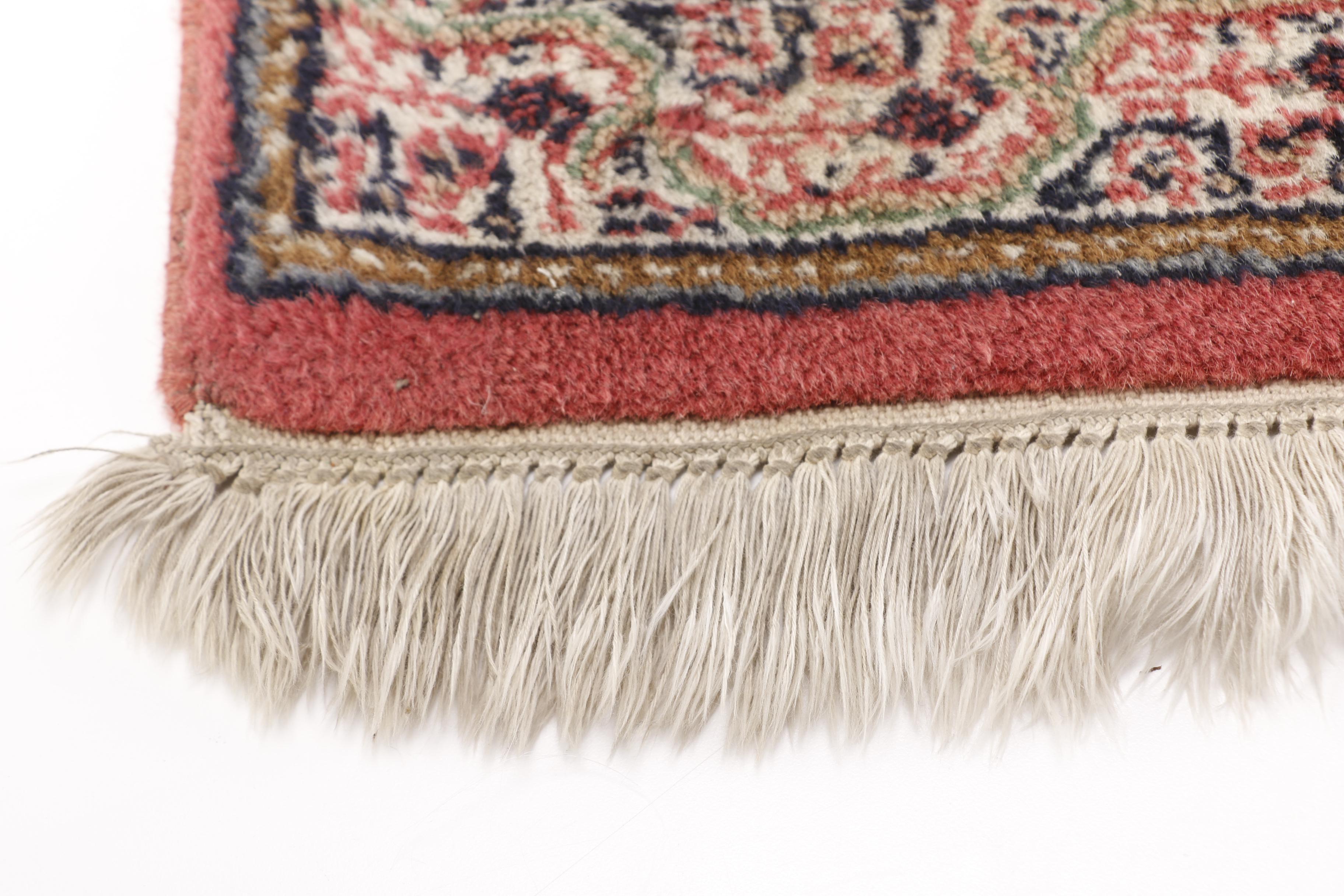 Hand-Knotted Persian Serebend Accent Rug