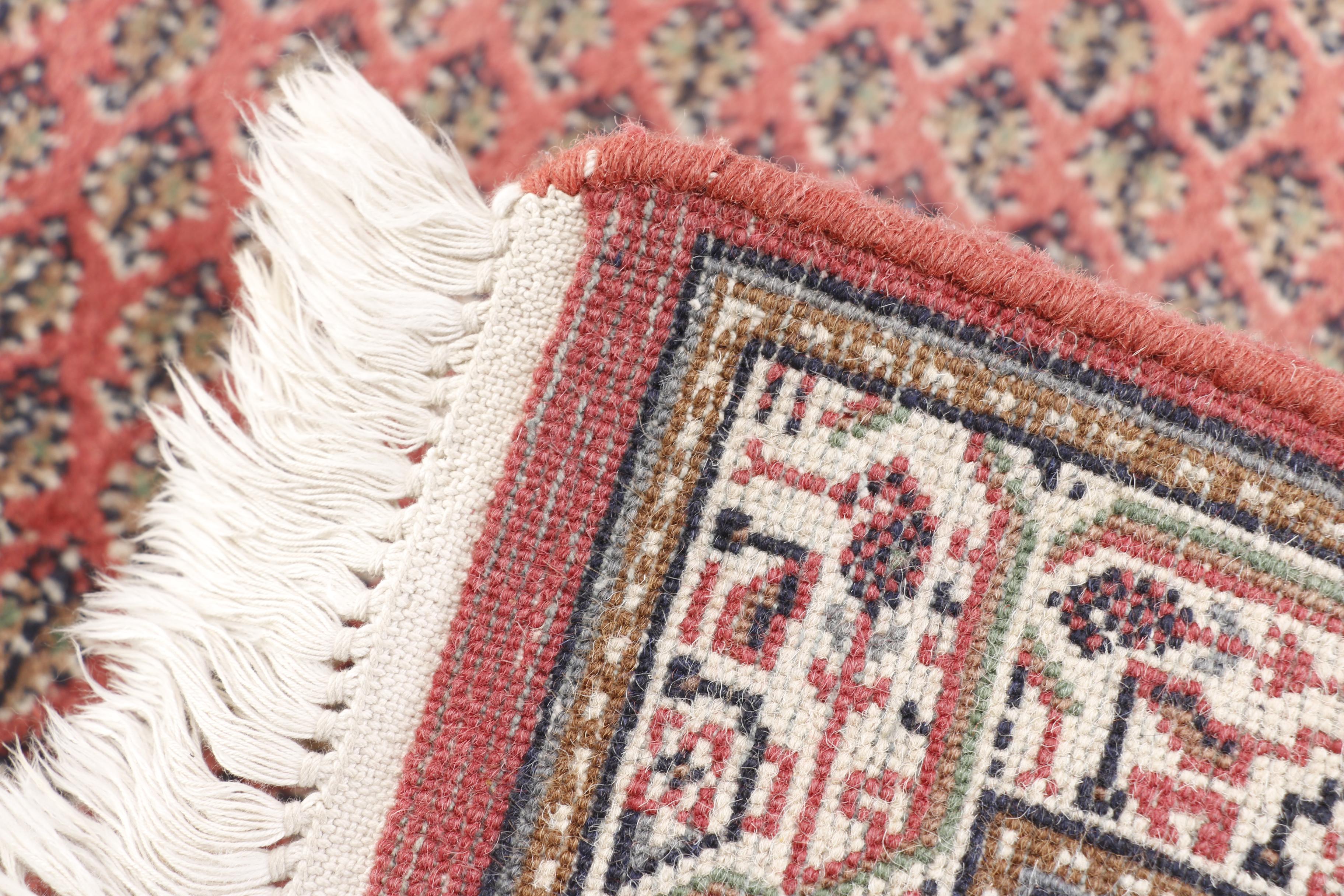 Hand-Knotted Persian Serebend Accent Rug