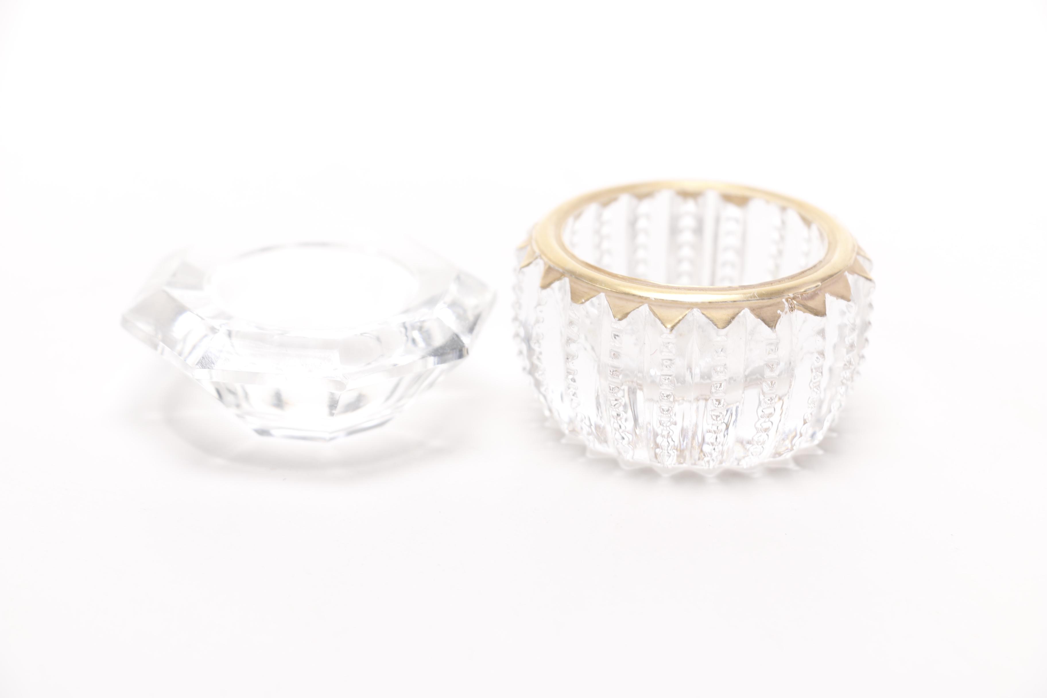 Crystal and Cut Glass Salt Cellars