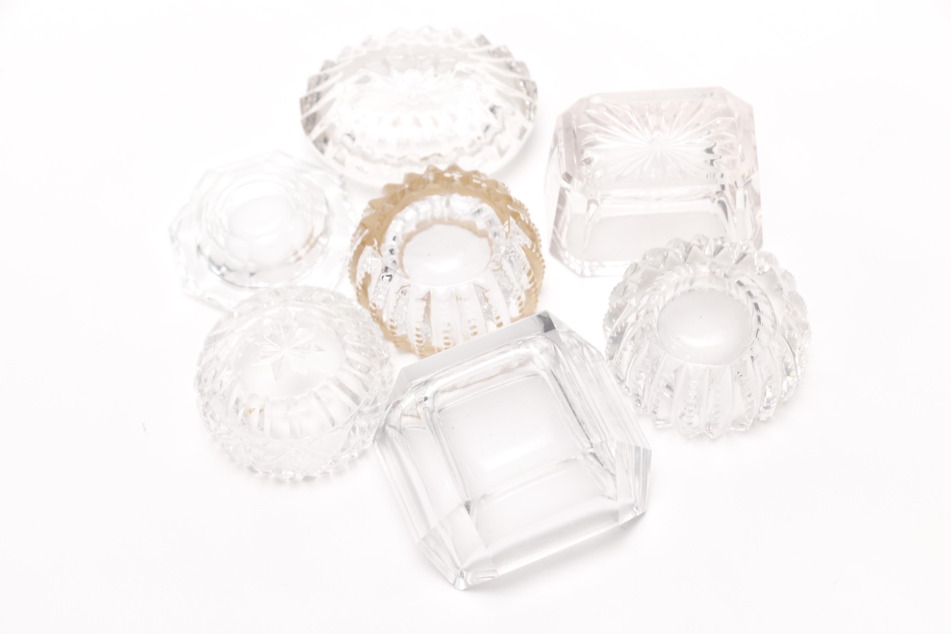Crystal and Cut Glass Salt Cellars