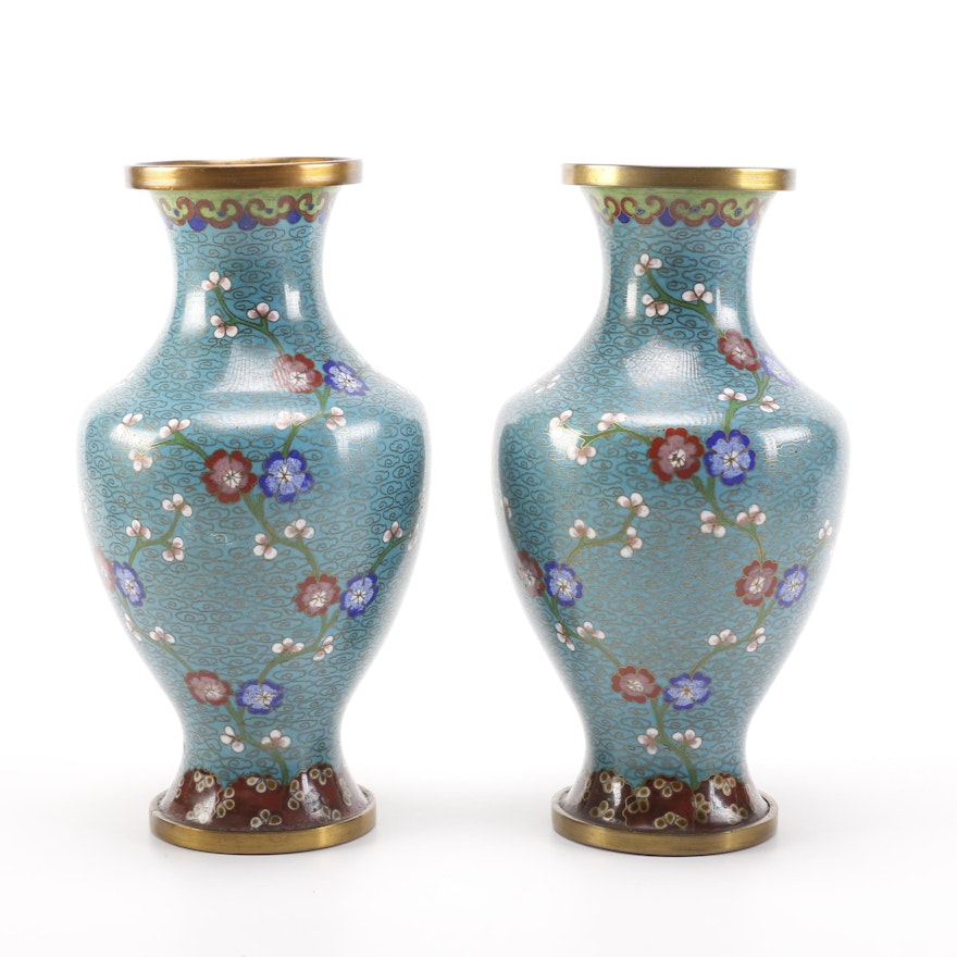Chinese Cloisonné Vases