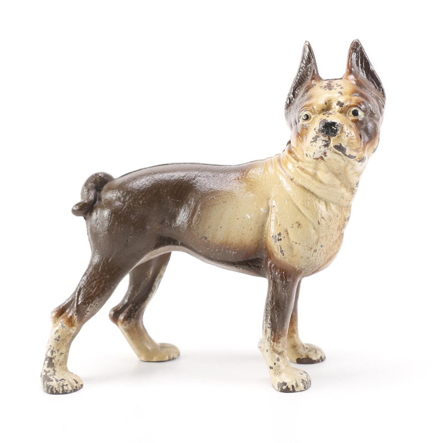 Antique Cast Iron Boston Terrier