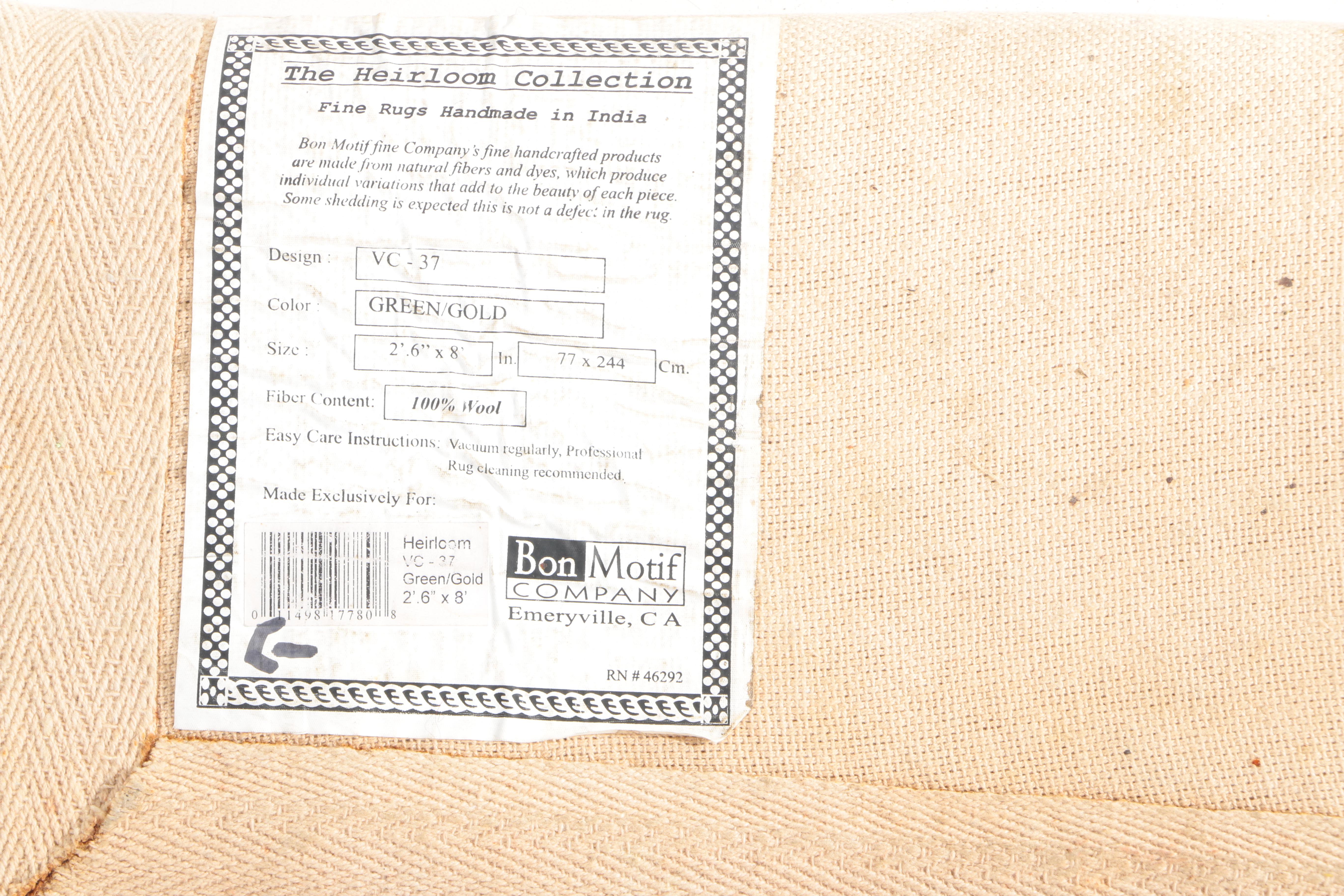 Hand-Tufted Floral Carpet Runner by Bon Motif