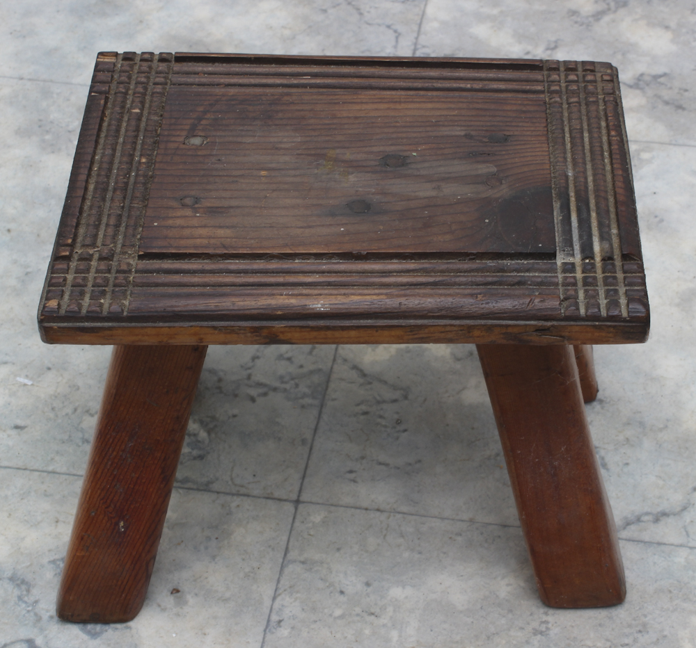 Grouping of Wooden Stools