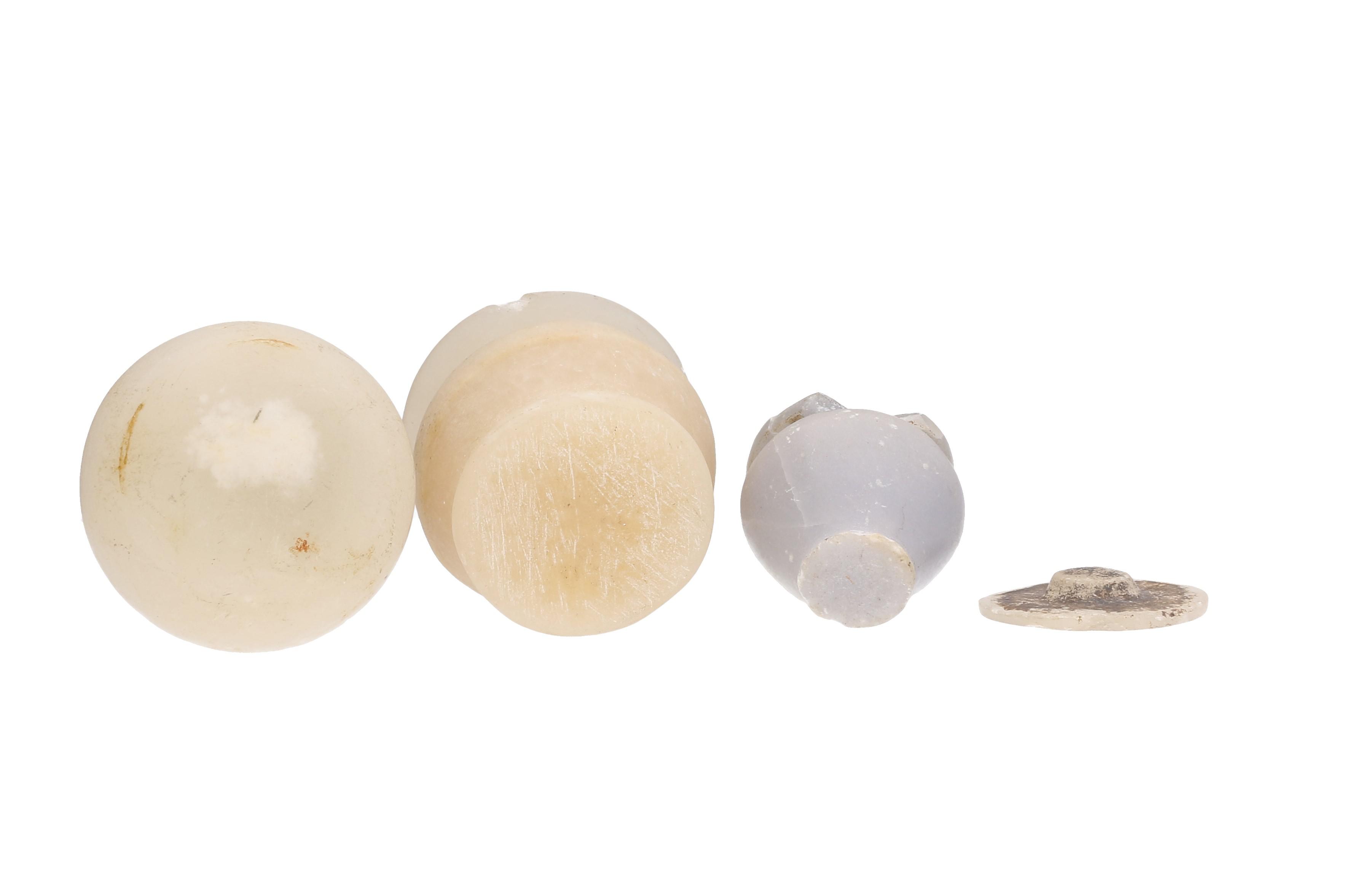 Egyptian Themed Beaded Jewelry and Alabaster Vessels