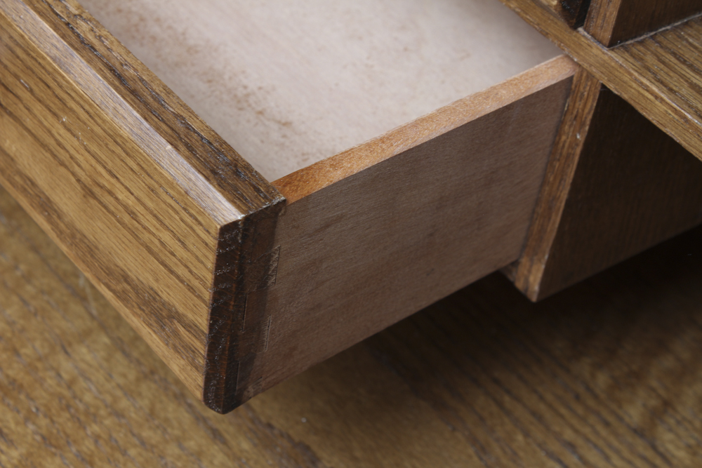 Mid-Century Pine Roll Top Desk