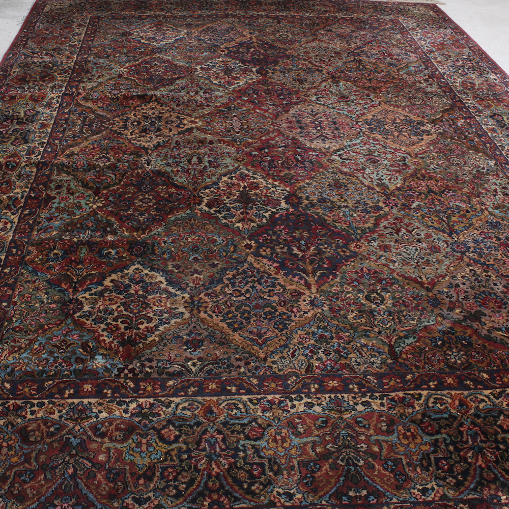 Machine Woven Karastan "Multi Panel Kerman" Area Rug