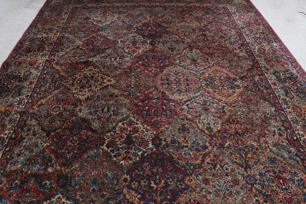 Machine Woven Karastan "Multi Panel Kerman" Area Rug