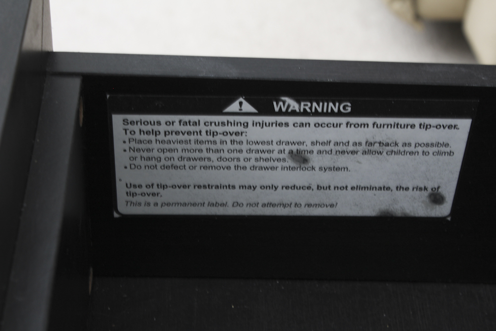 Black Television Console