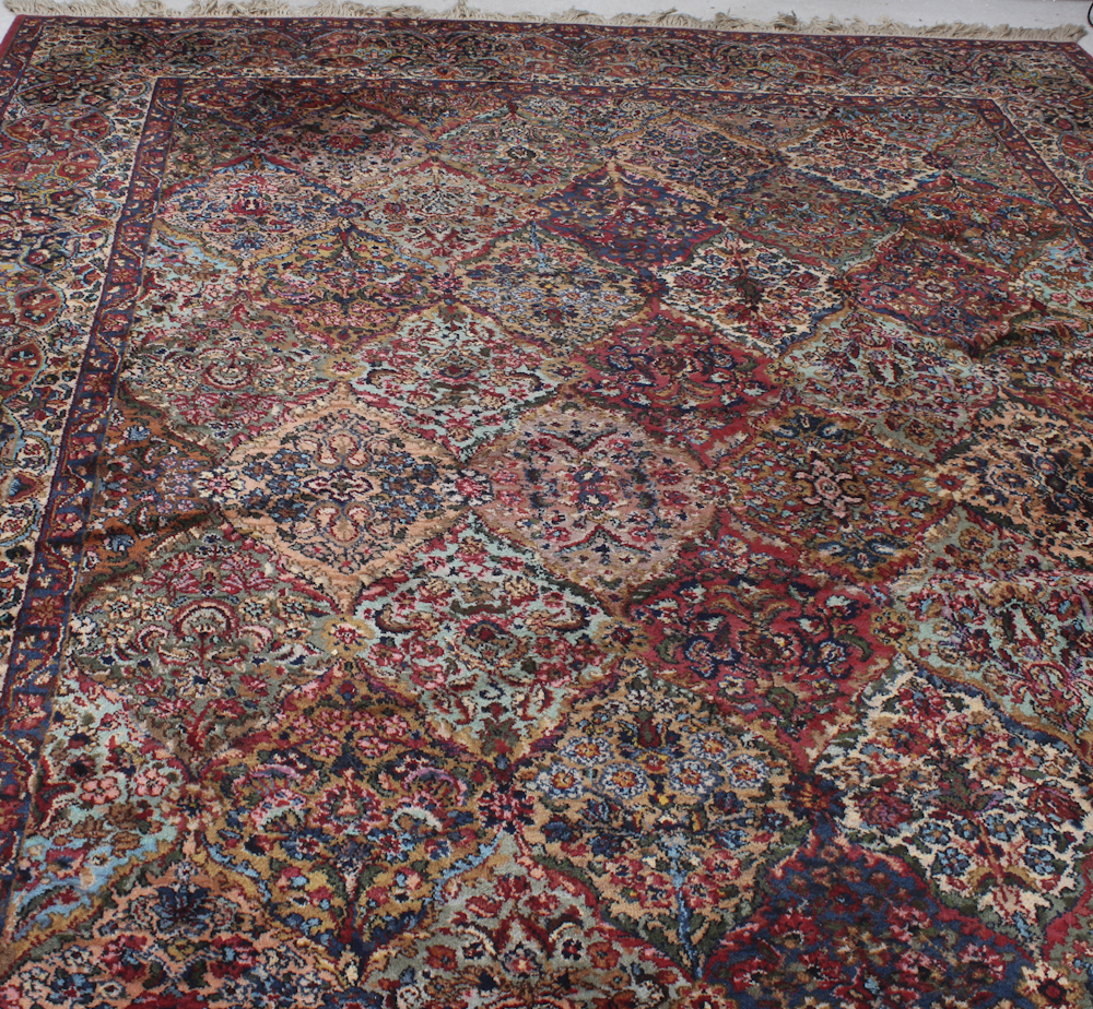 Machine Woven Karastan "Multi Panel Kerman" Area Rug