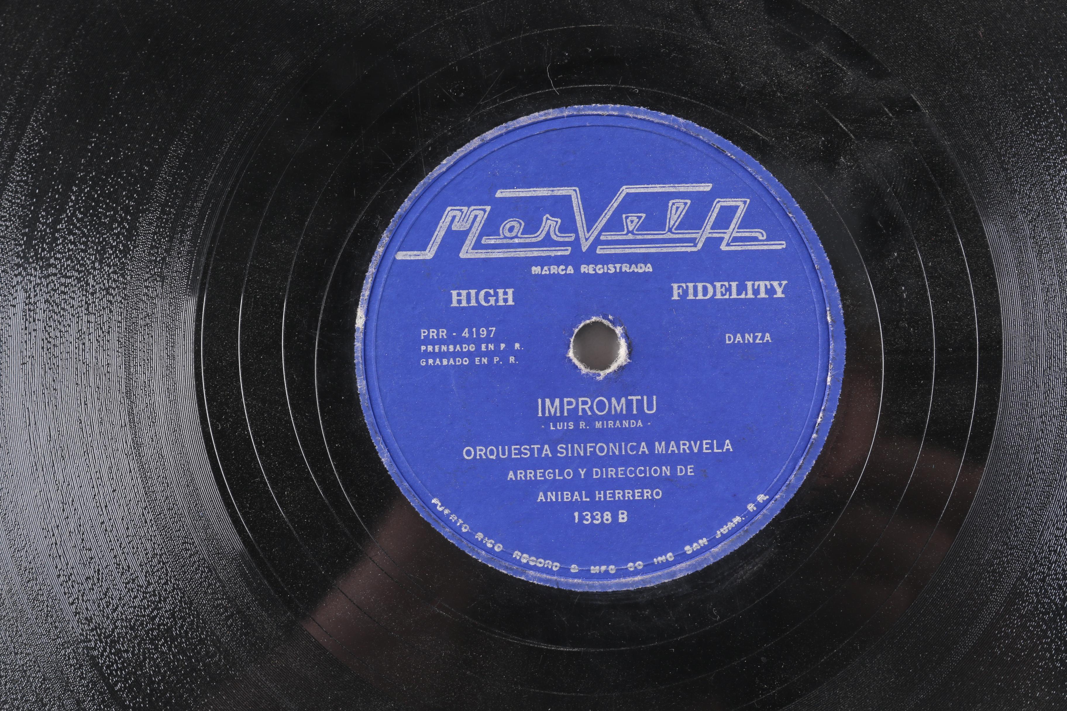 Vintage 78 rpm Records and Case