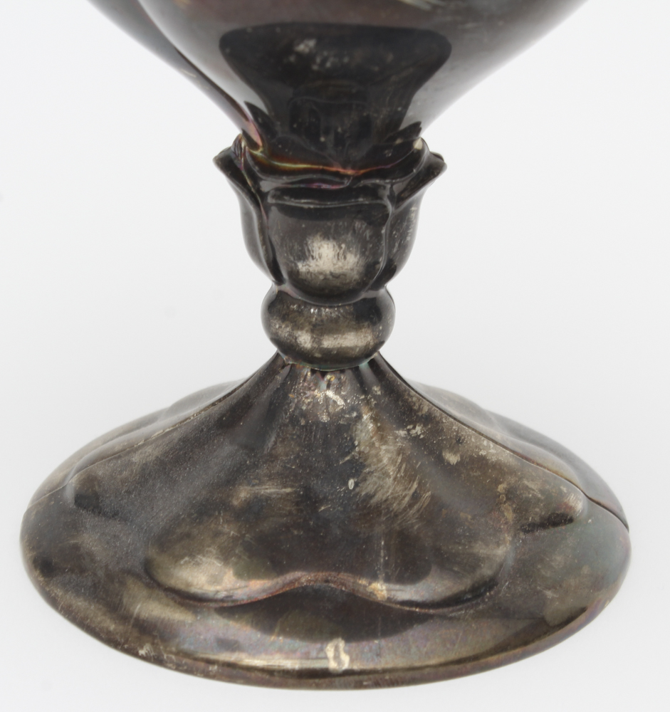 Hordon Silver Plate Interlocking Anniversary Goblets