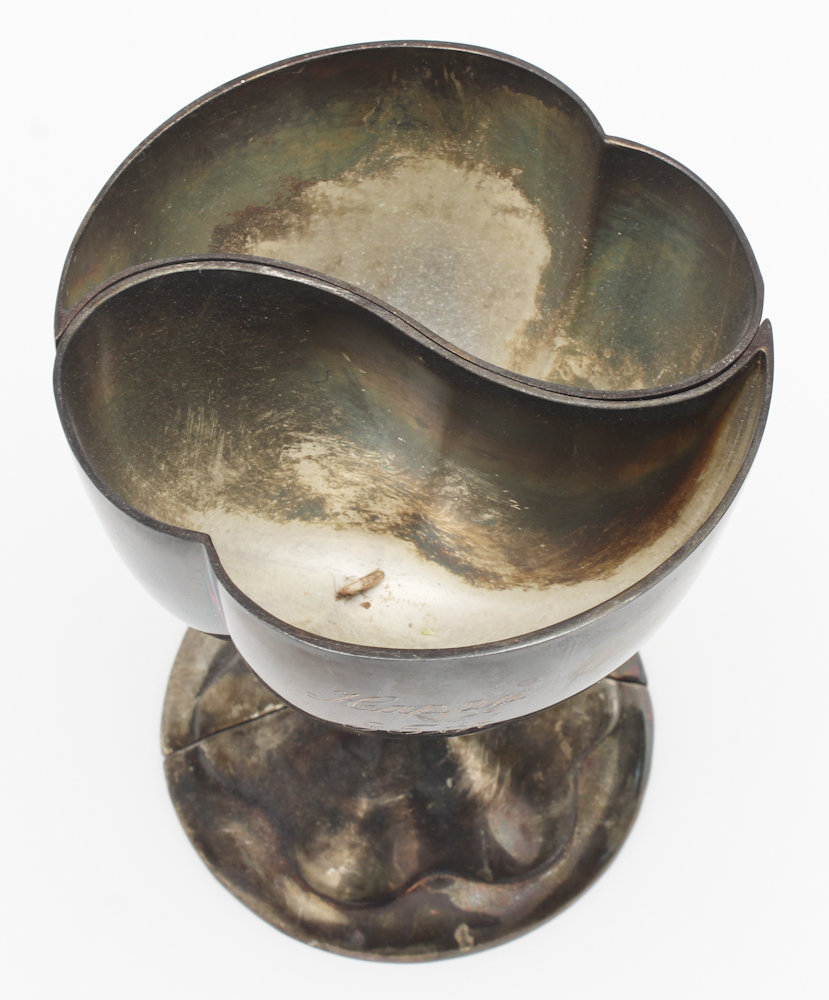 Hordon Silver Plate Interlocking Anniversary Goblets