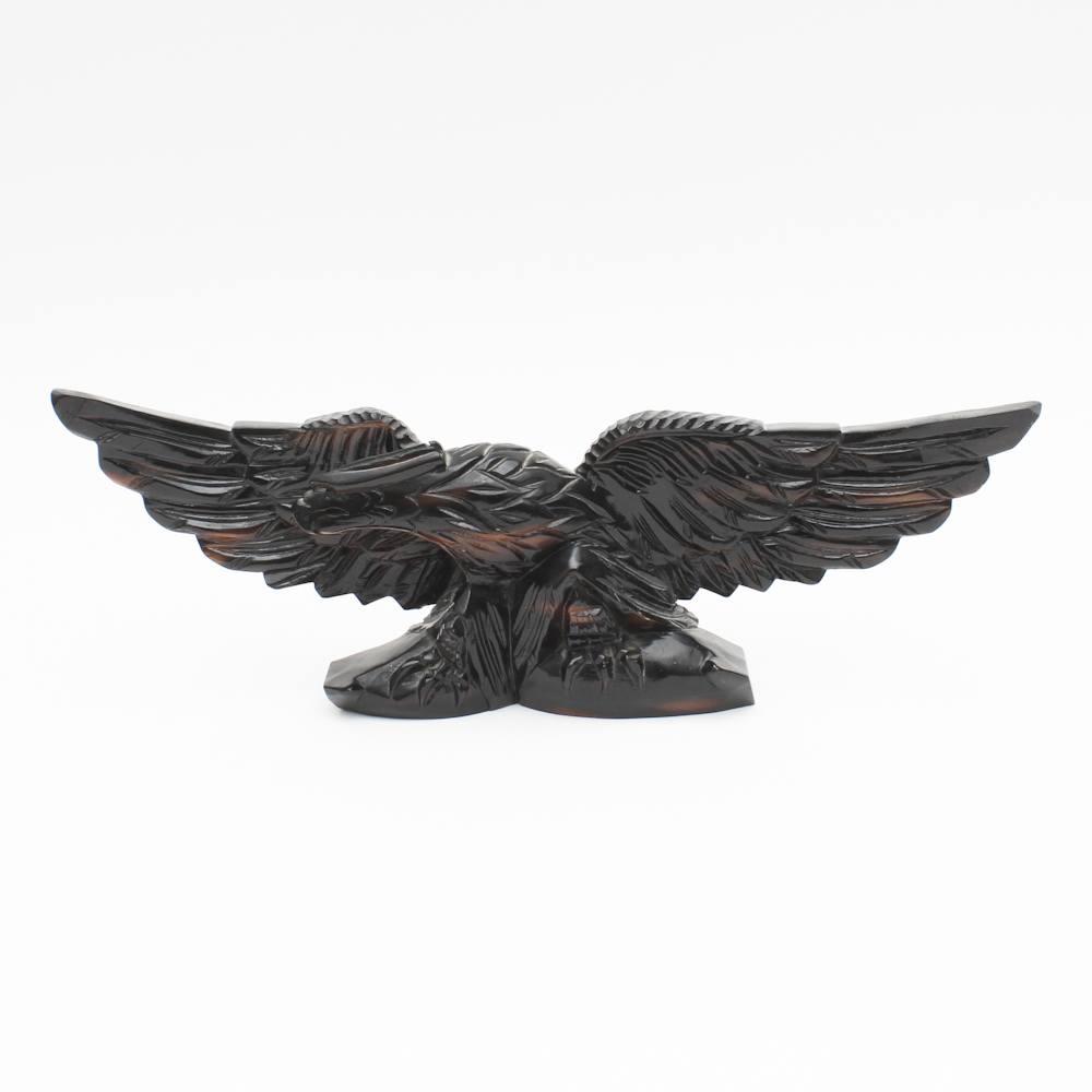 Mahogany American Eagle Carving