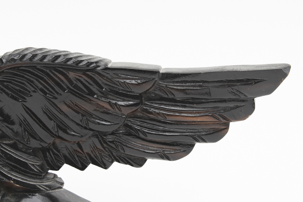 Mahogany American Eagle Carving