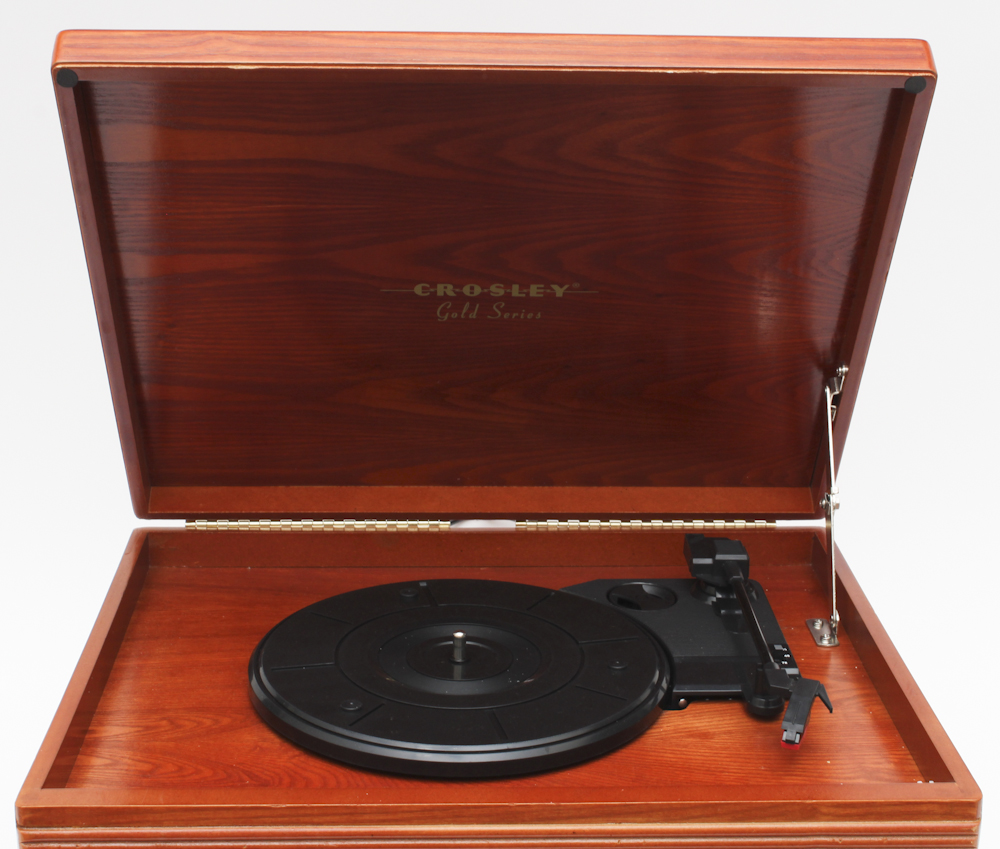 Crosley Gold Series Vintage Style Entertainment Center