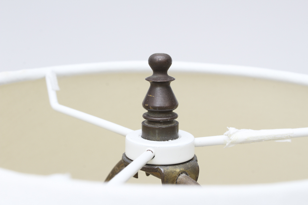 Amber Glass Table Lamp