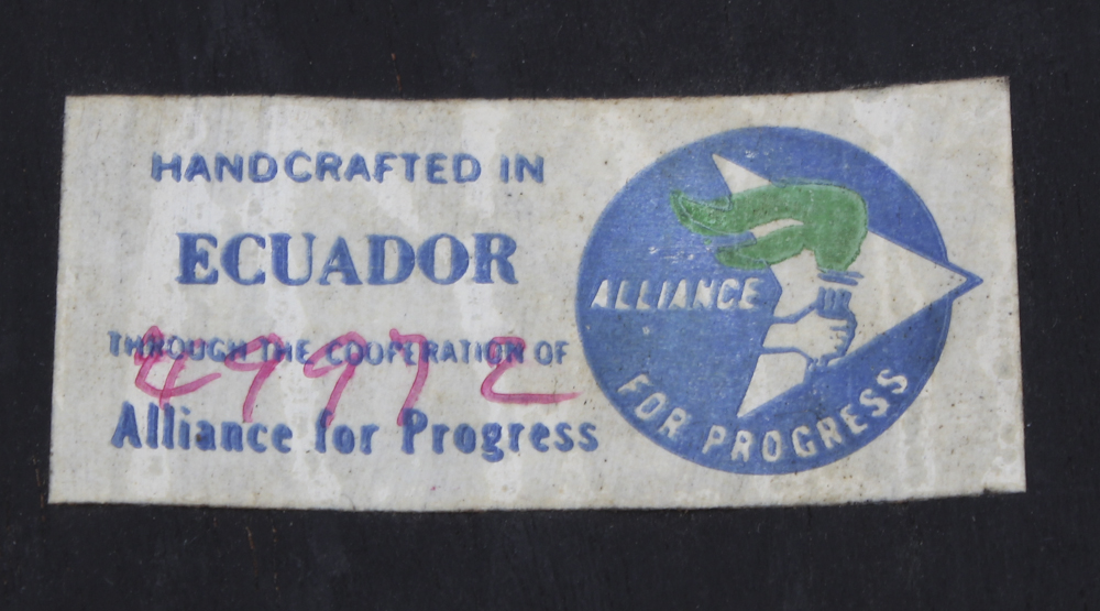 Pair of Equadorian Carved Wooden Masks