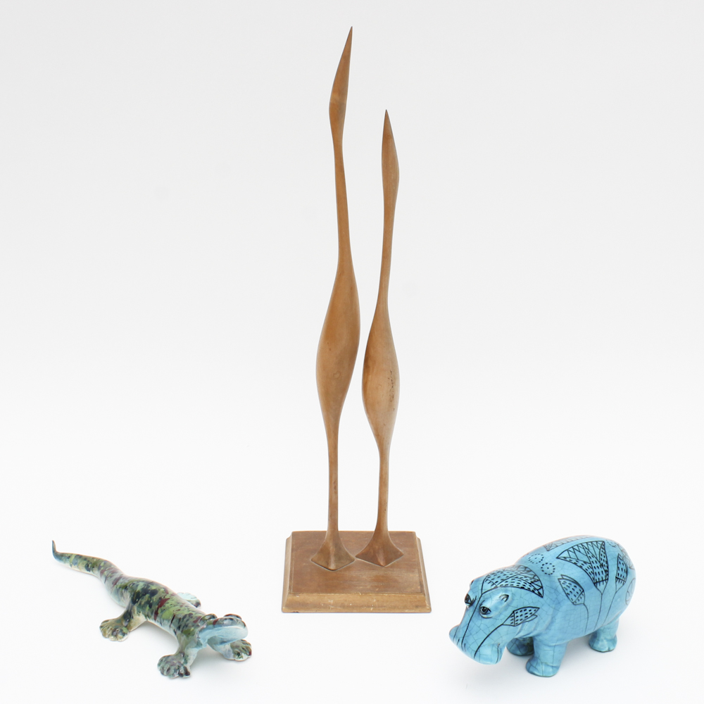 Grouping of Decorative Animal Figurines