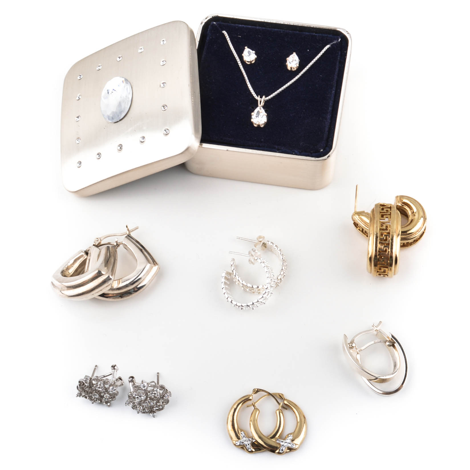 Sterling Silver Pierced Earring Collection