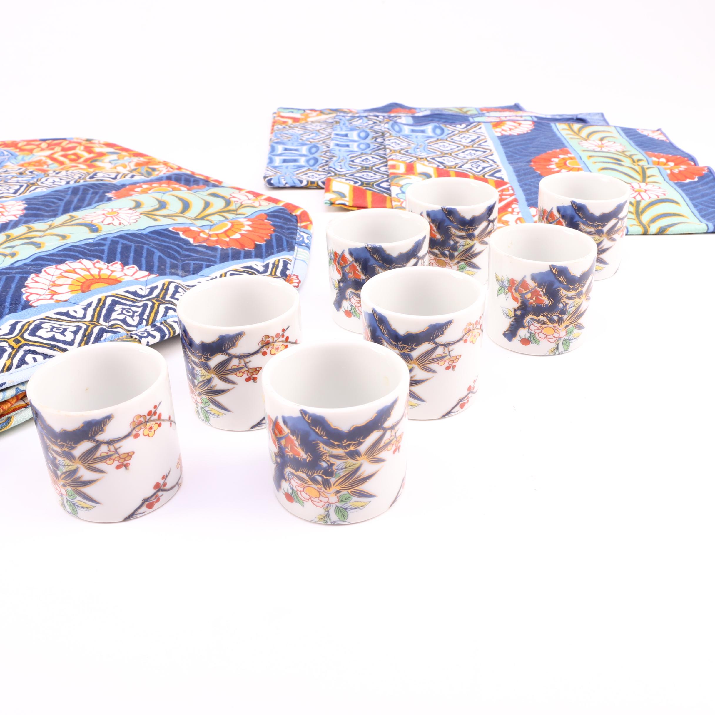 Collection of Asian Inspired Placemats and Napkins