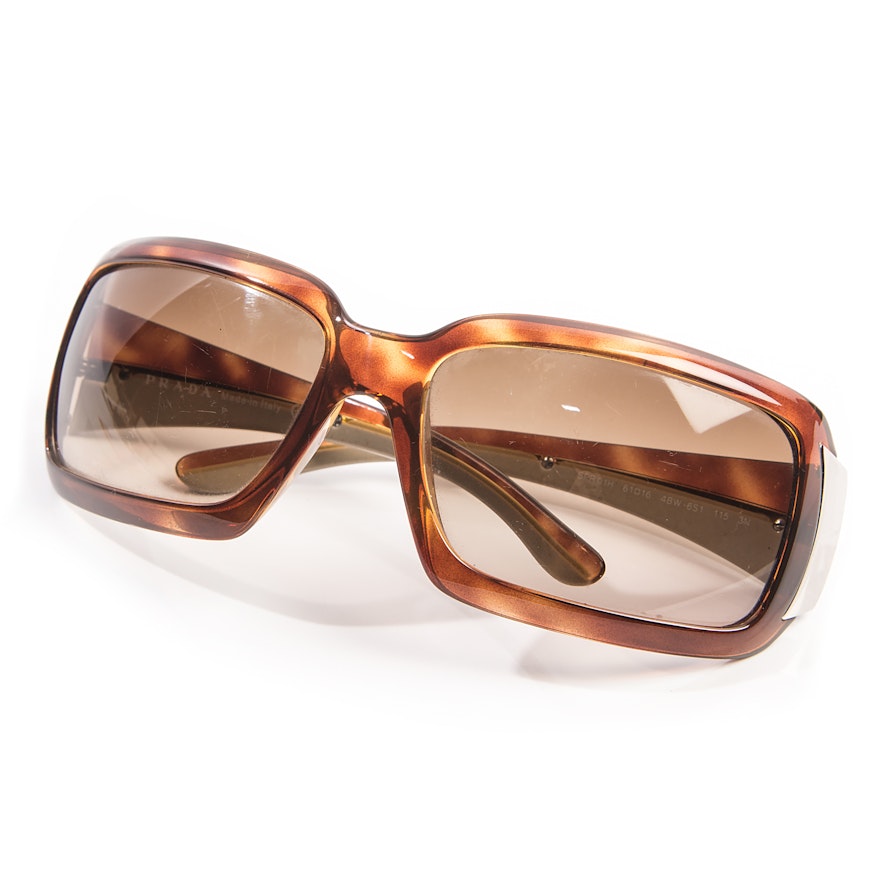 Prada Tortoiseshell Style Sunglasses