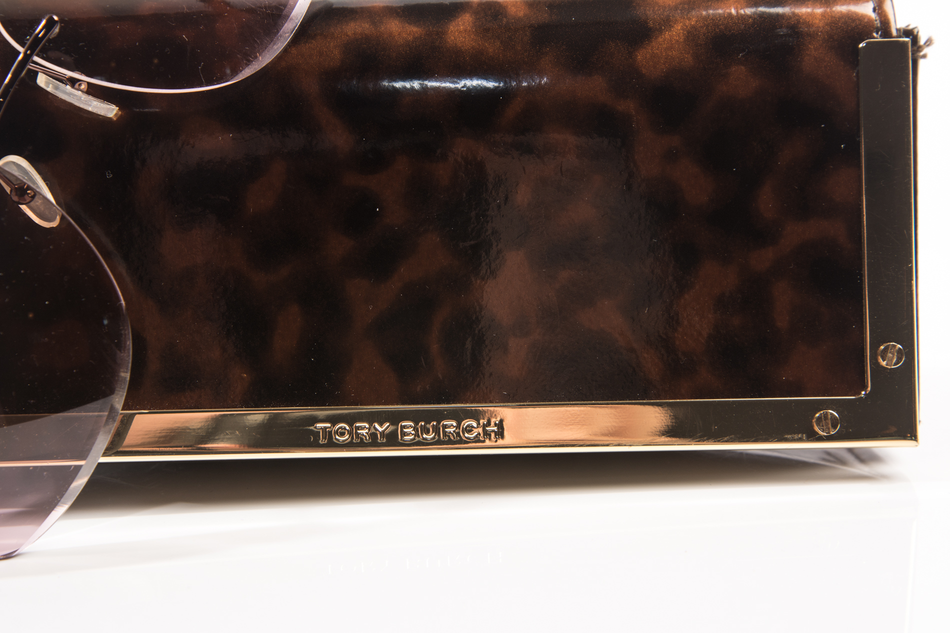 Tory Burch Rimless Front-Logo Sunglasses