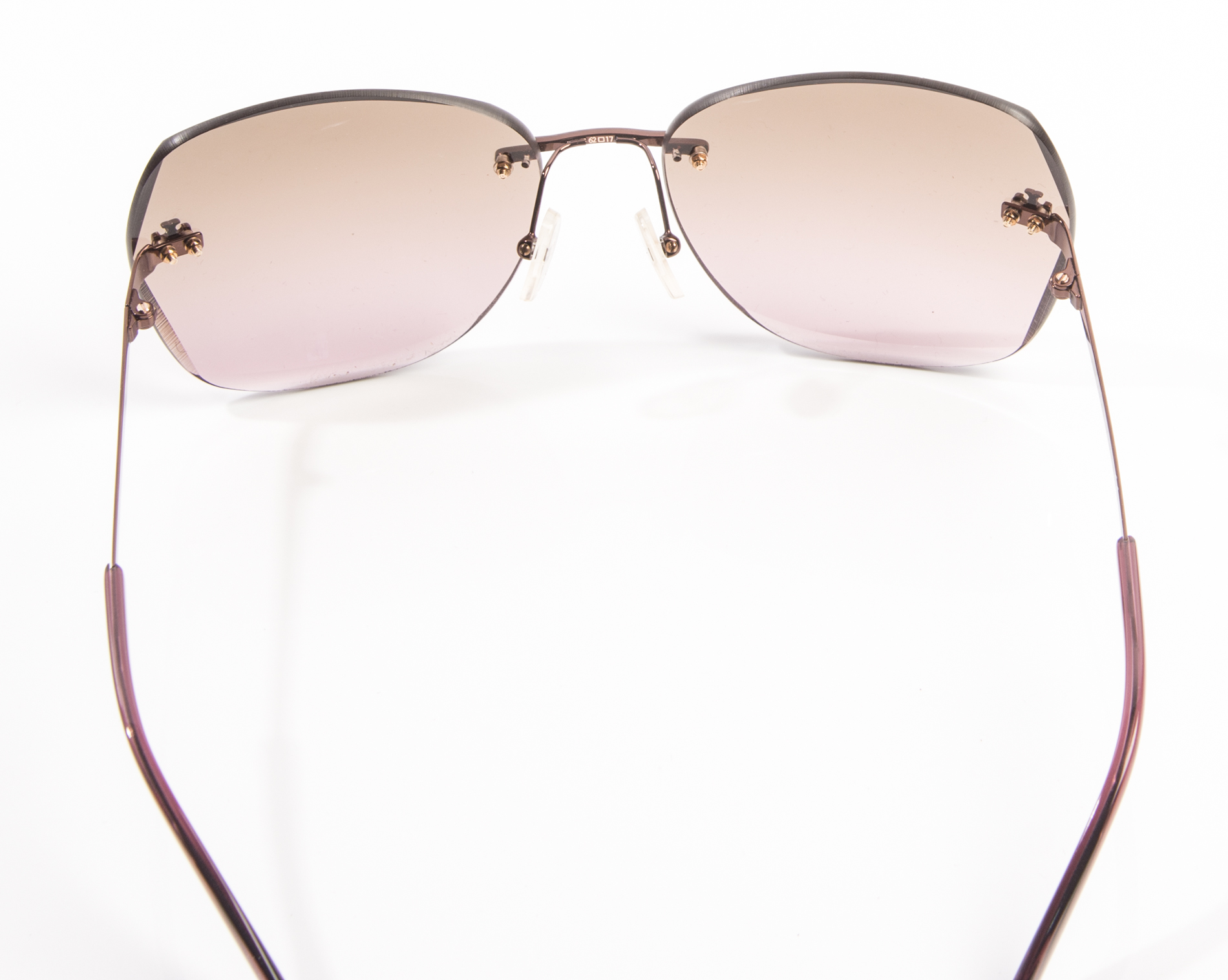 Tory Burch Rimless Front-Logo Sunglasses